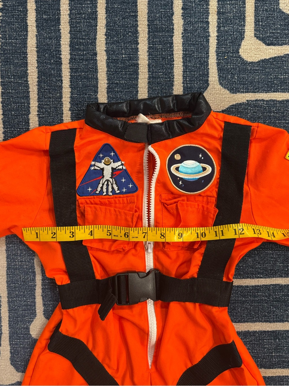 TEETOT & CO. | Kids Orange Space Explorer Jumpsuit - Picture 6 of 7